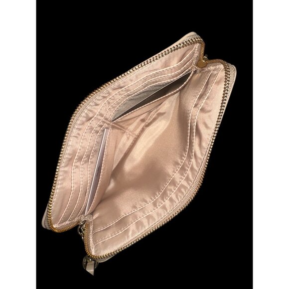 Coach Madison Double Zip Wristlet 51221 Pink Pearlescent OP Art Canvas Wallet - Picture 6 of 9